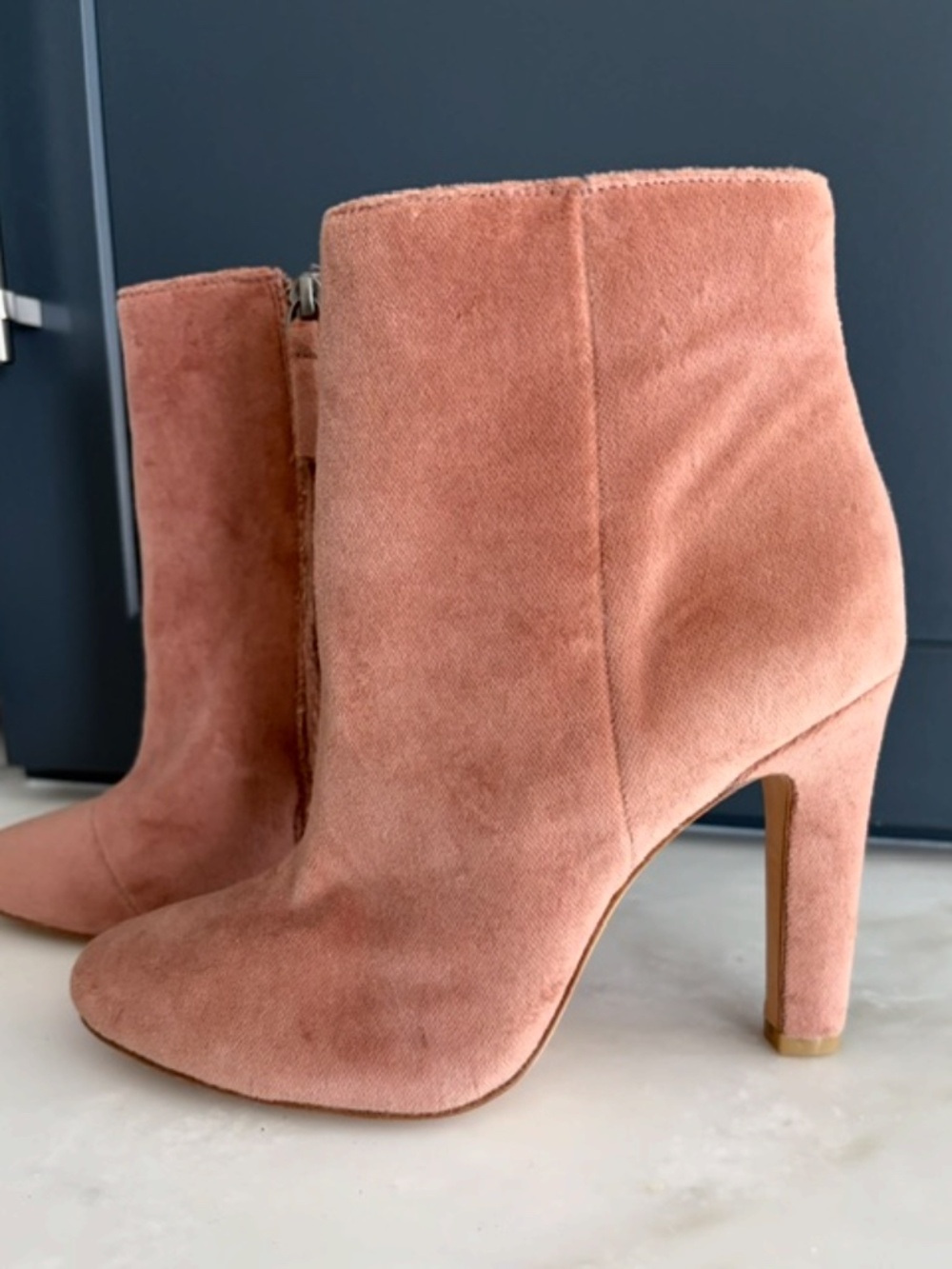 Never Worn Joie Velvet Heeled Boots Size 7